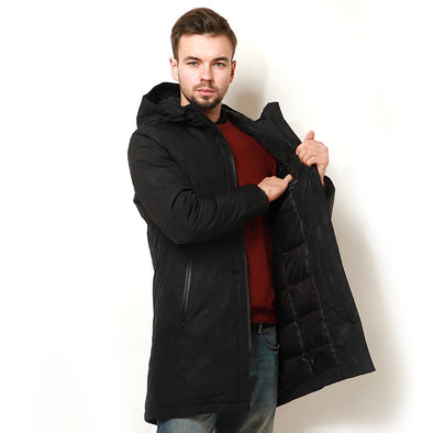 Men's Hooded Zip Down Jacket