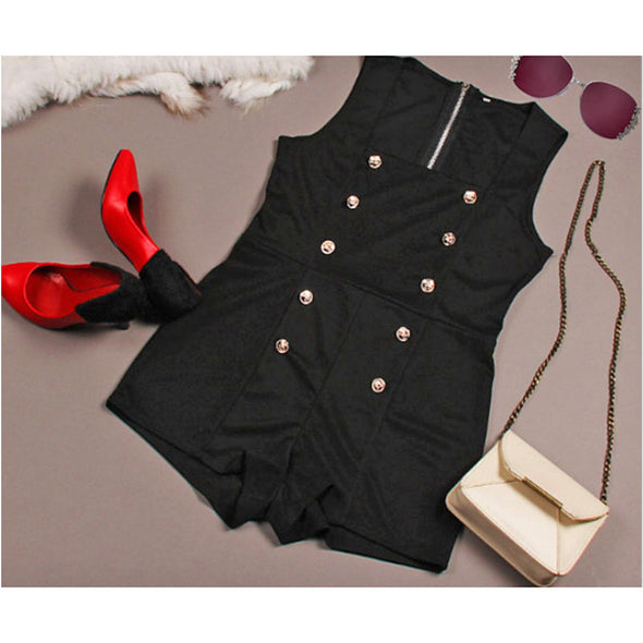 Women's Sling Sleeveless Zipper Bodysuit