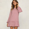 New Casual Pleated Loose Long Sleeve Dress