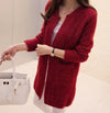 Solid Color Long Sleeve Pocket Sweater