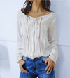 Embroidered Openwork Chiffon Lace Shirt