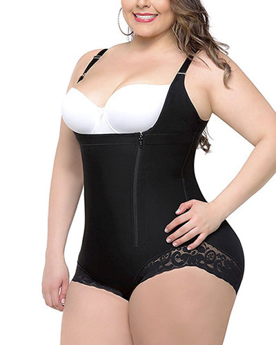 Women's Zipper Bodysuit