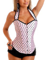 Women's Polka Dot Hanging Neck Corset