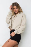 Loose Short Long Sleeve Hoodies