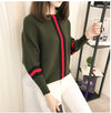 O-Neck Long-Sleeved Loose Bat Sleeve Sweater