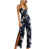 Sexy Split Print Jumpsuit