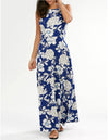 Women's Printed Sexy Evening Dress