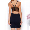 Women's bag hip slim lace stitching dress