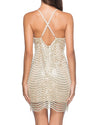 Sequined Strap Sexy V-Neck Dress