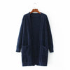 Simple Pocket Long Sleeve Cardigan Outwear