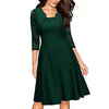 New women's sleeves stitching lace dress