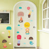 Cartoon Animal Hot Air Balloon Wall Sticker