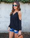 Sexy Strapless V-Neck Cross Chiffon Shirt