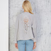 Backless Dolman Sleeve Round Neck Sweaters