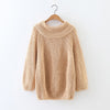 Loose O-Neck Long-Sleeved Knit Sweater