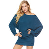 Off Shoulder Dolman Sleeve Knitting Sweaters