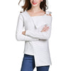 Bow Sling Solid Color Long Sleeve Sweater