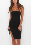 Adjustable Straps Split Sexy Evening Dress