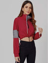 Long Sleeve Contrast Zipper Sports Sweatshirt