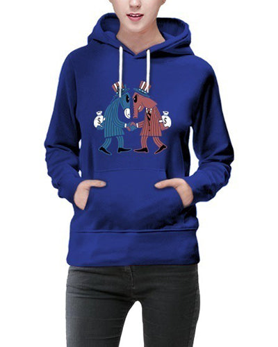 Long Sleeve Printed Hooded Sweatshirt