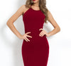 Fashion Hanging Neck Spaghetti Straps Slim Bodycon Dress