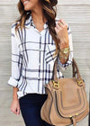 Women's Long Sleeve Plaid Fashion Shirt