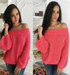 Loose O-Neck Long-Sleeved Knit Sweater