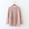 Loose O-Neck Long-Sleeved Knit Sweater