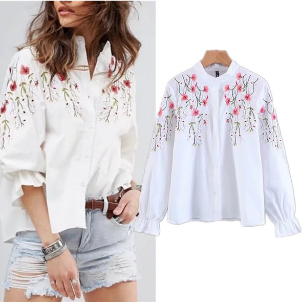 Women's Print Long Sleeve Shirt