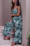 Sexy Fashion Floral Print Wide Leg Jumpsuit