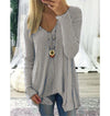 Loose Long Sleeve V-Neck Sweater