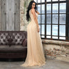 Deep V-neck Hollow Sexy Mopping Sequin Evening Dress