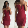 Fashion V Neck Spaghetti Straps Slim Bodycon Dress