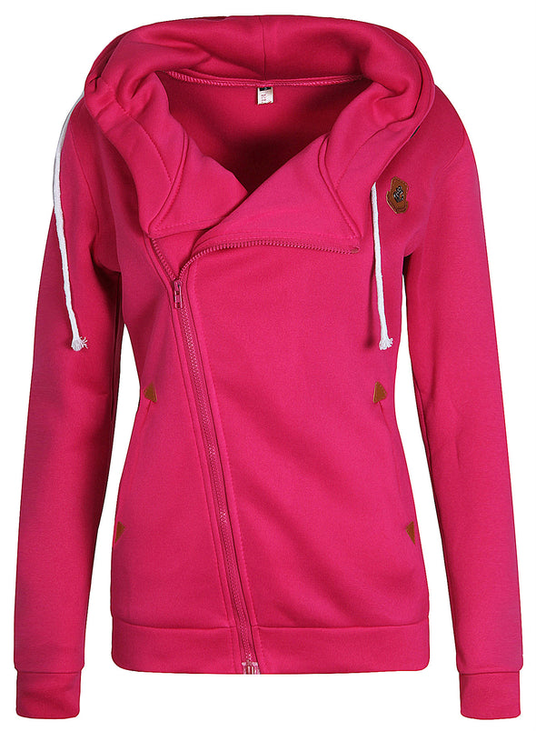 New Zipper Long Sleeve Hooded Jacket