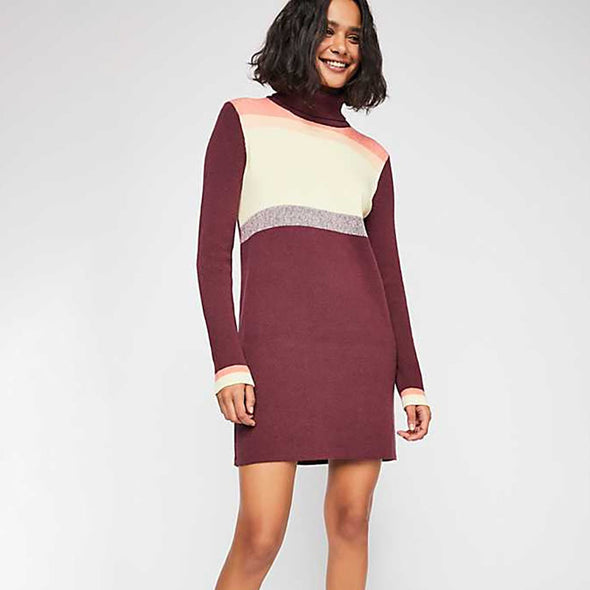 Women's  knitted long-sleeved dress