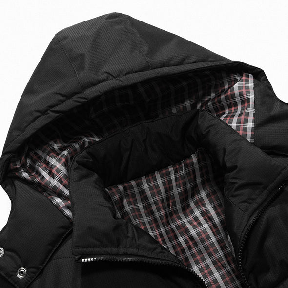 Waterproof Zipper Hooded Down Jacket