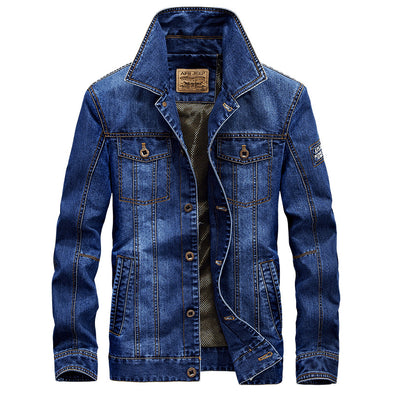 Casual Vintage Denim Men's Jacket