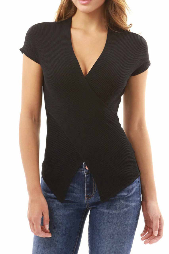 Sexy V Collar Slim Fit T-Shirt