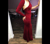 Women's Long Sleeve Evening Dress