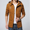 Men's Casual Hooded Stand Collar Jacket