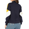 Colorblock Stand Collar Zipper Long Sleeve Sweatshirt