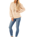 Long Sleeve O-Neck Plush Sweater