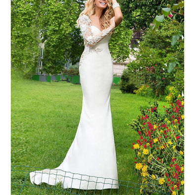 Sweet Lace Mermaid Banquet Evening Dress