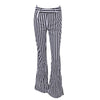 Fashion striped high waist  casual  pants