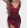 Sexy Spaghetti Straps Split Bodycon Dress