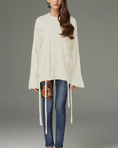 Long Sleeve O-Neck Loose Sweater