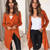 Casual Solid Turn-down Collar Irregular Long Sleeve Sweater