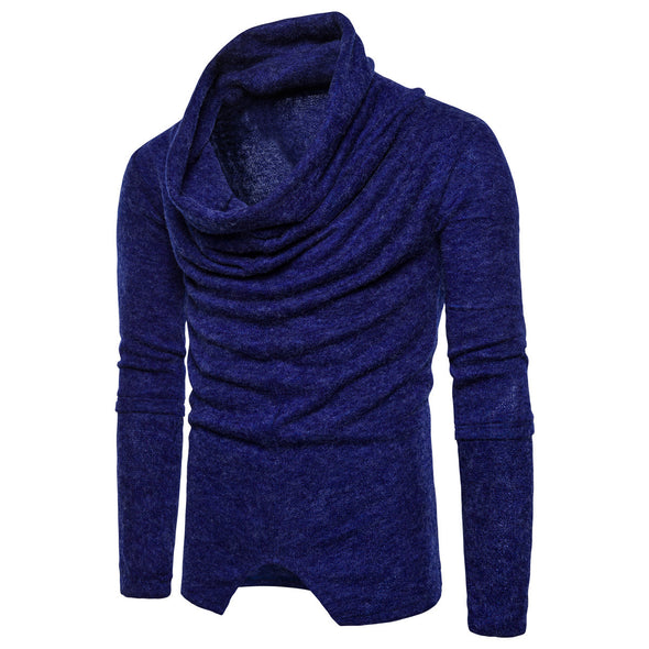 New Heap Turtleneck Solid Color Men's Sweater