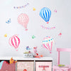 Cartoon Hot Air Balloon Wall Sticker