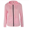 Casual Slim Pure Color Zipper Hooded Long Sleeve Jacket